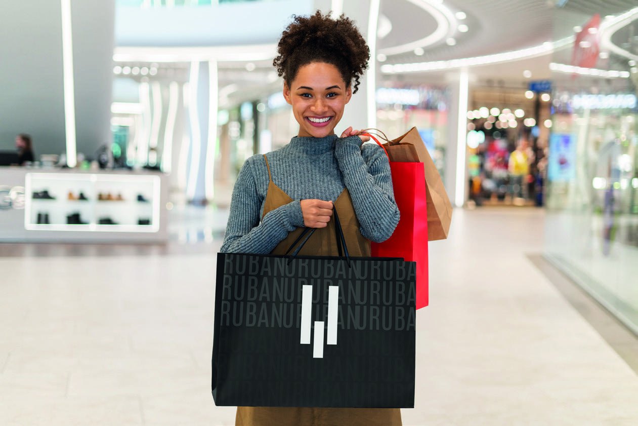Bolsa personalizada para una marca en punto de venta
